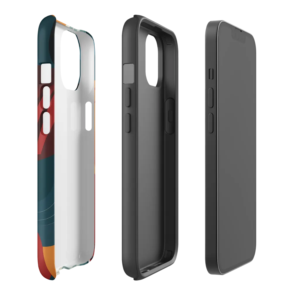 Dynamic Abstractions: A Dance of Forms and Colors | Phone Case |  14 | Tough Case | Matte
