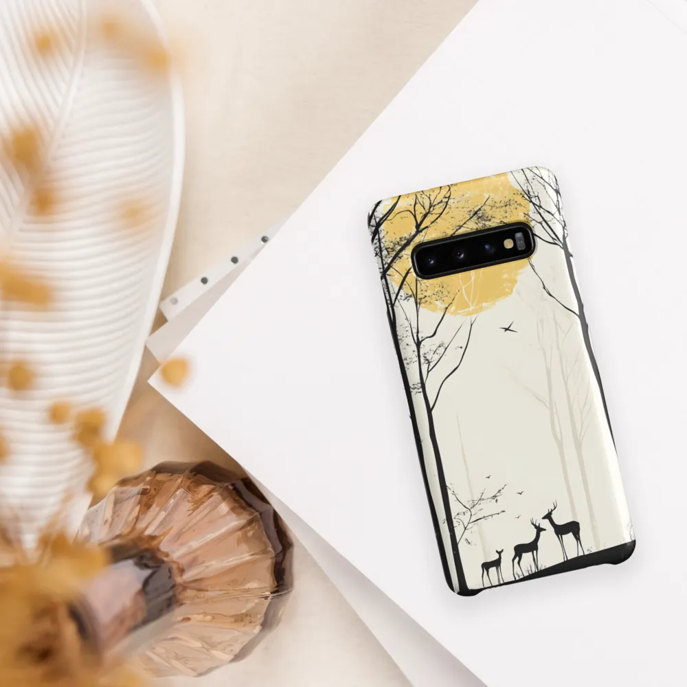 Silhouetted Serenity | Phone Case |  S10 | Snap Case | Matte