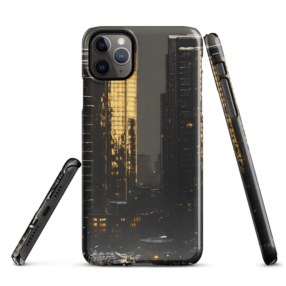 Illuminated Serenity: A Winter's Night in the City | Phone Case |  11 Pro Max | Snap Case | Glossy