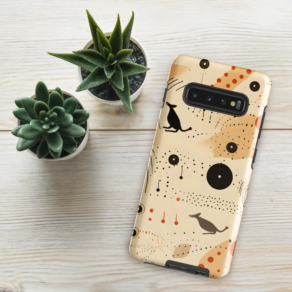 Playful Patterns in Earth Tones | Phone Case |  S10 Plus | Tough Case | Glossy