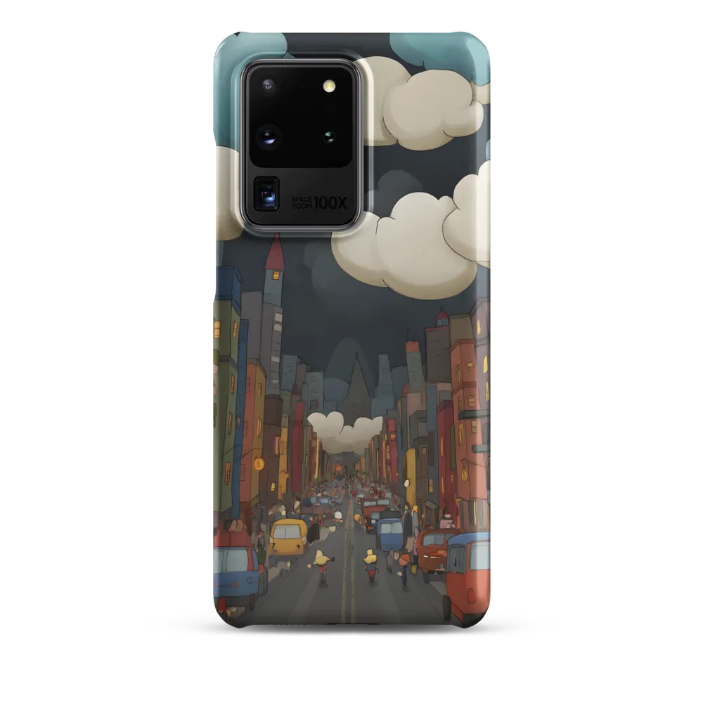 Urban Symphony: A City Awakens at Dusk | Phone Case |  S20 Ultra | Snap Case | Matte