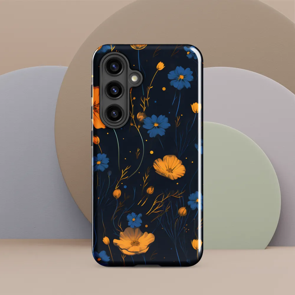 Nocturnal Blossoms | Phone Case |  S24 | Tough Case | Glossy