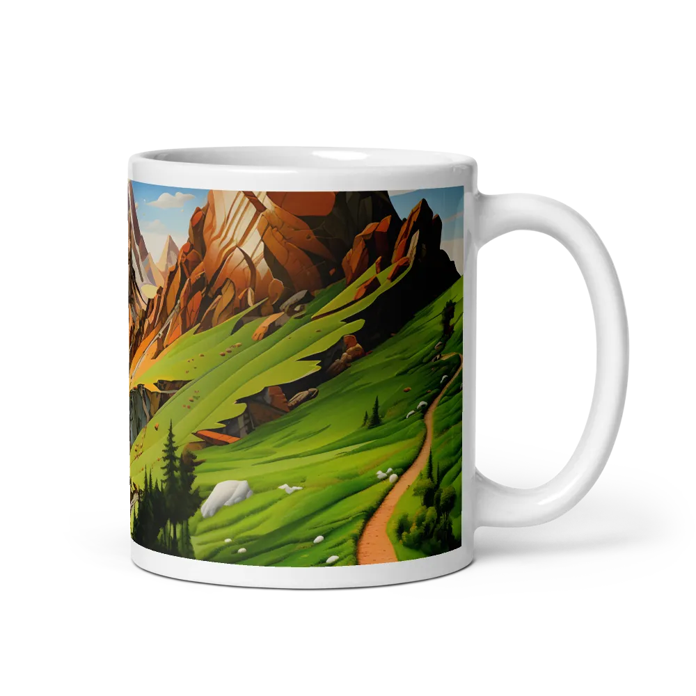 Geometric Symphony of Nature | Mug with White inside | 11 oz