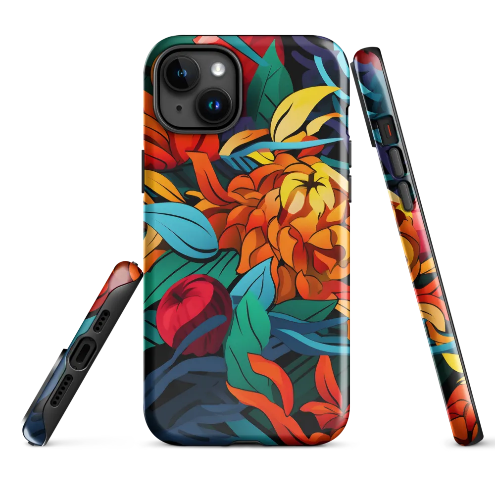 Tropical Harmony | Phone Case |  15 Plus | Tough Case | Glossy