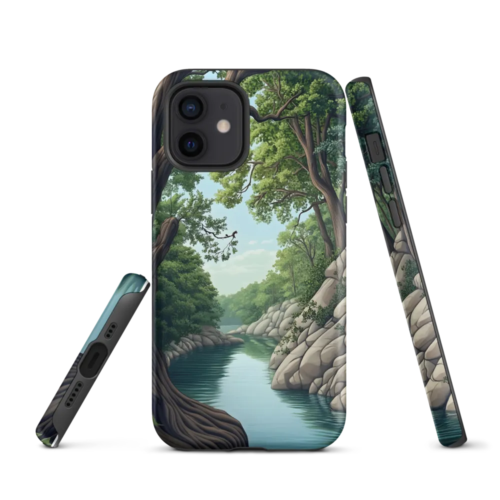 Tranquil Reflections: A Serene River Landscape