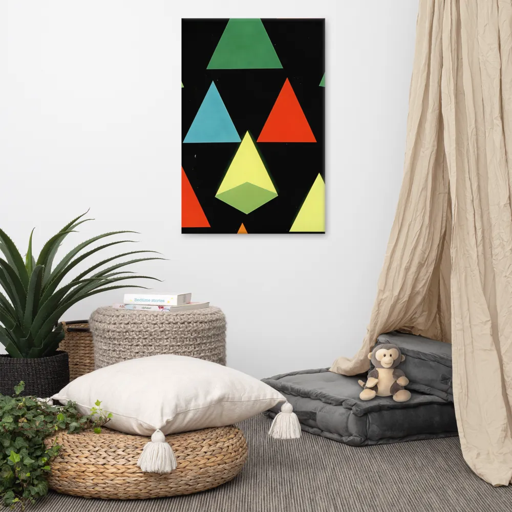 Geometric Harmony in Color | Canvas | 24″×36″