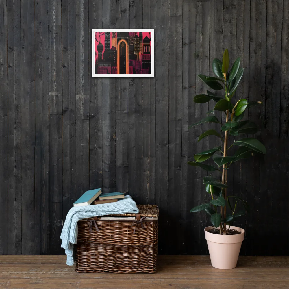 Urban Reverie | Canvas with White Frame | 12″×16″