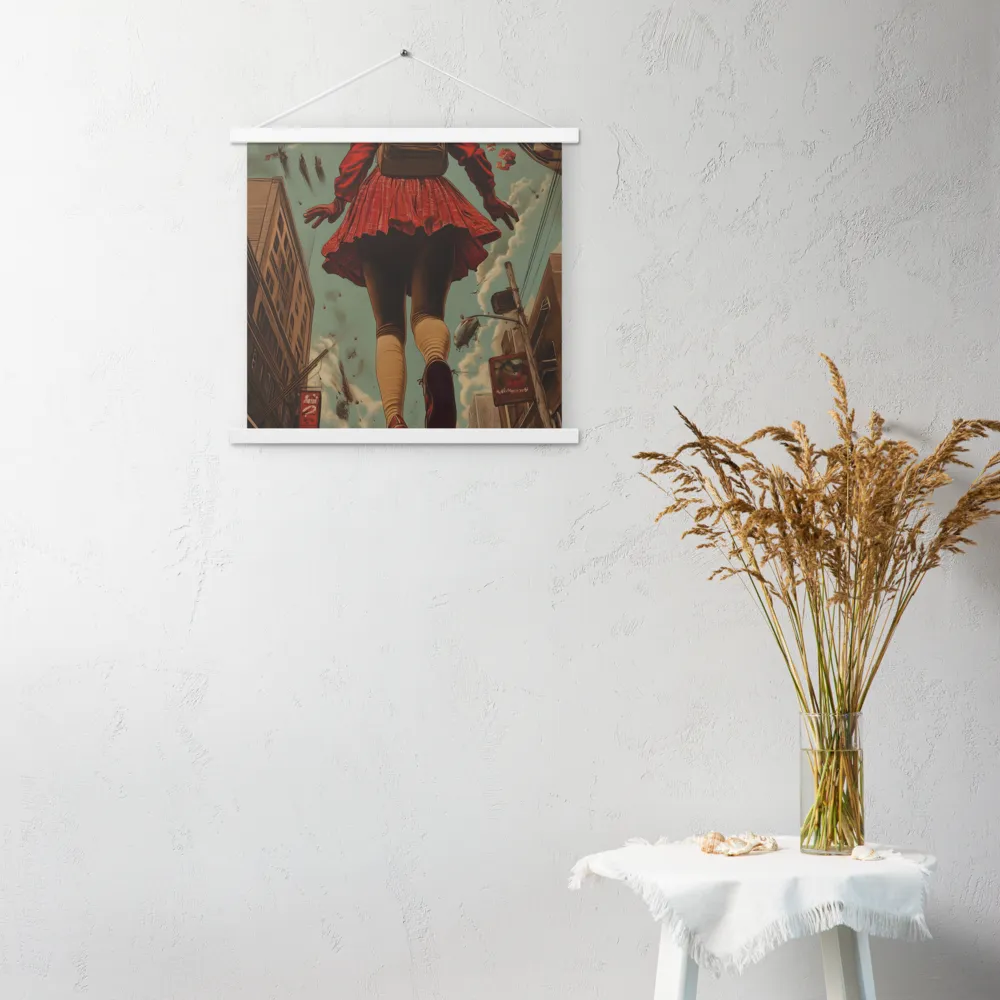 Flight of the Urban Dreamer | Poster With White Wood Hanger | 18″×18″