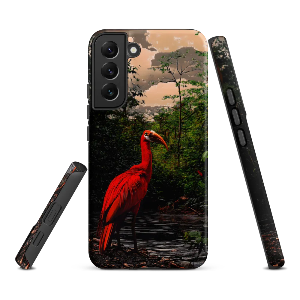 Enigmatic Elegance: The Scarlet Observer