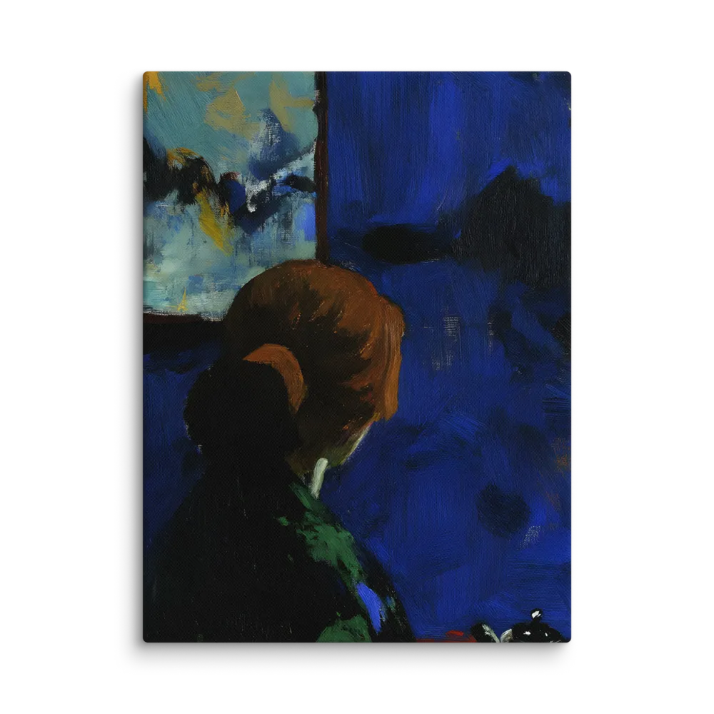Contemplation Under the Night Sky | Canvas | 12″×16″