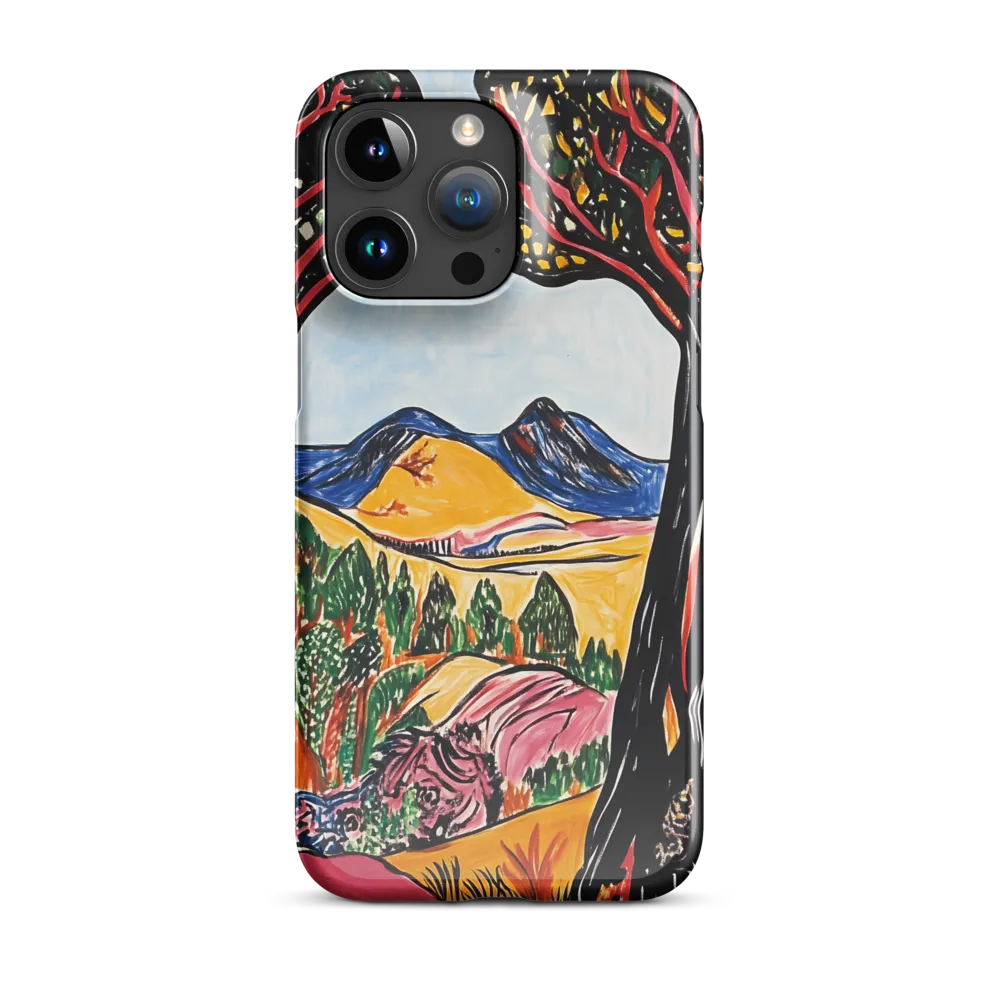 Vibrant Nature's Embrace | Phone Case |  15 Pro Max | Snap Case | Glossy