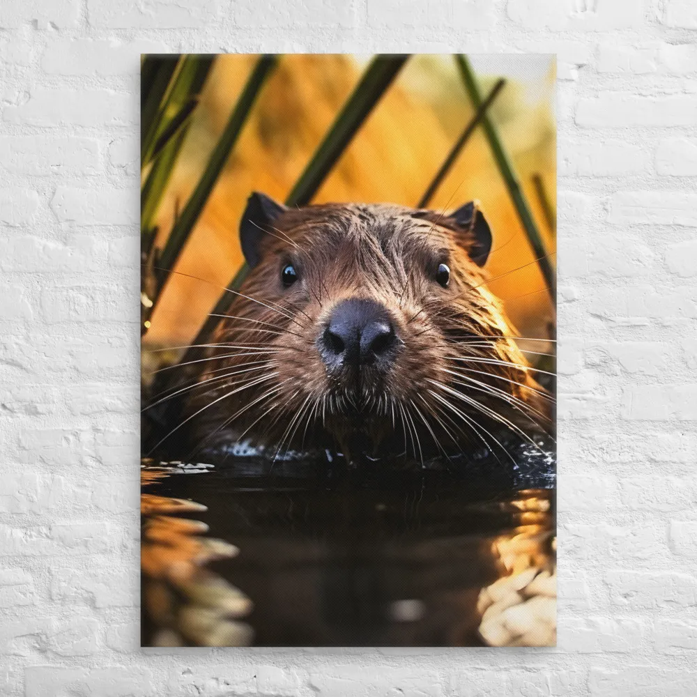 Beaver Serenity: A Natural Portrait | Canvas | 28″×40″