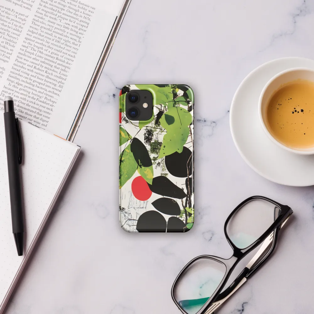 Nature's Geometry: A Contemporary Collage | Phone Case |  12 Mini | Snap Case | Glossy