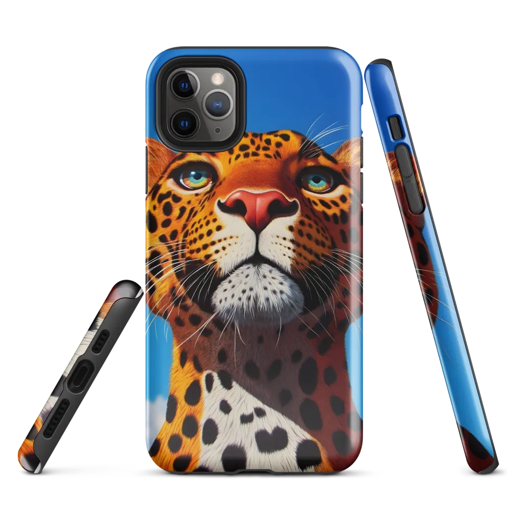 Regal Gaze: The Leopard's Majesty | Phone Case |  11 Pro Max | Tough Case | Glossy