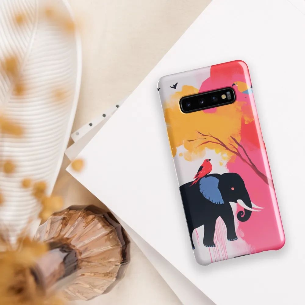 Whimsical Elephant | Phone Case |  S10 Plus | Snap Case | Glossy