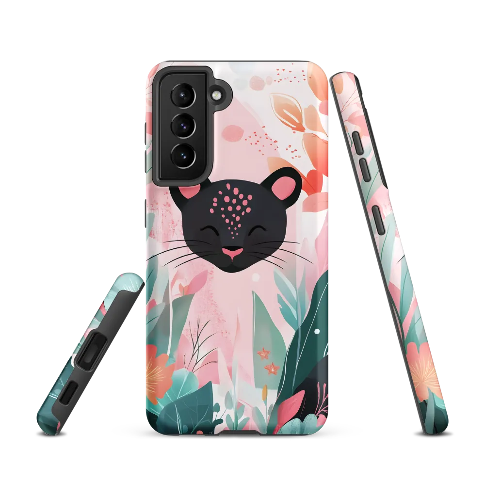 Whimsical Panther in Bloom