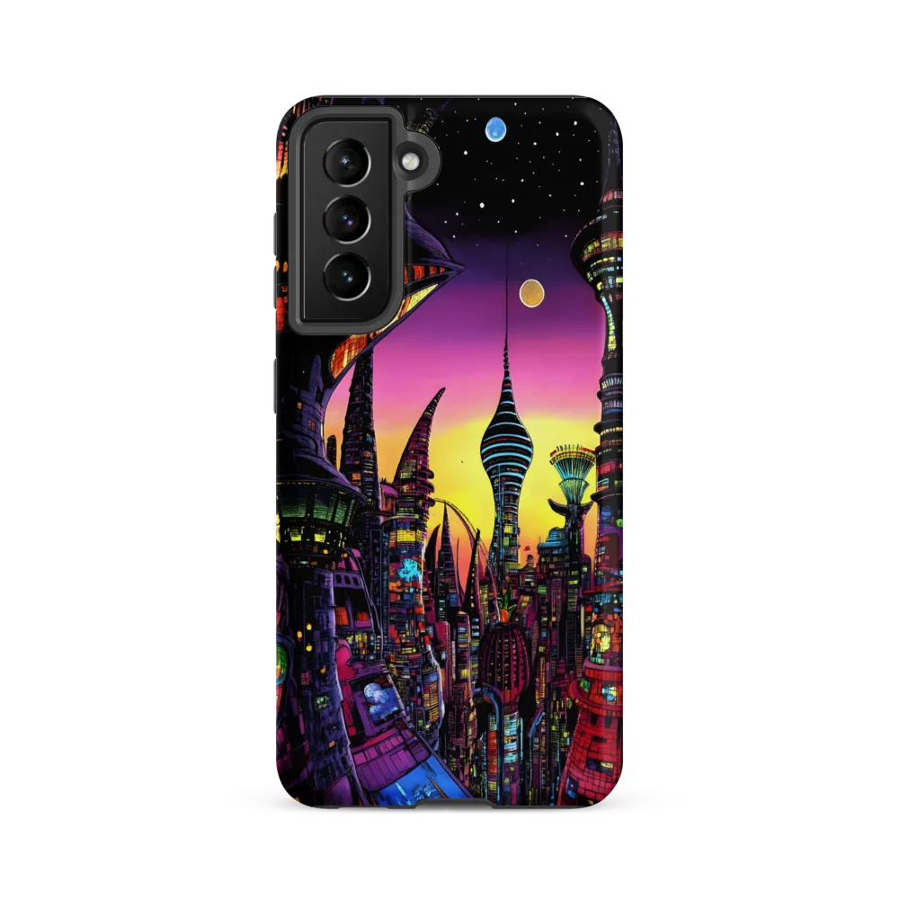 Futuristic Cityscape at Dusk