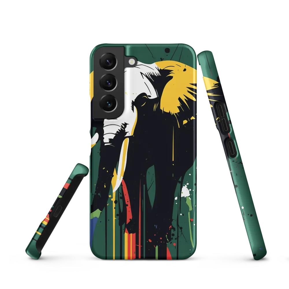 Majestic Minimalism: The Colorful Elephant