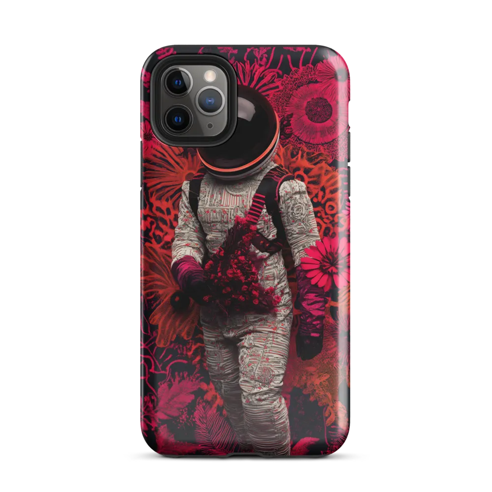 Cosmic Blooms: A Journey Through Space and Nature | Phone Case |  11 Pro Max | Tough Case | Glossy