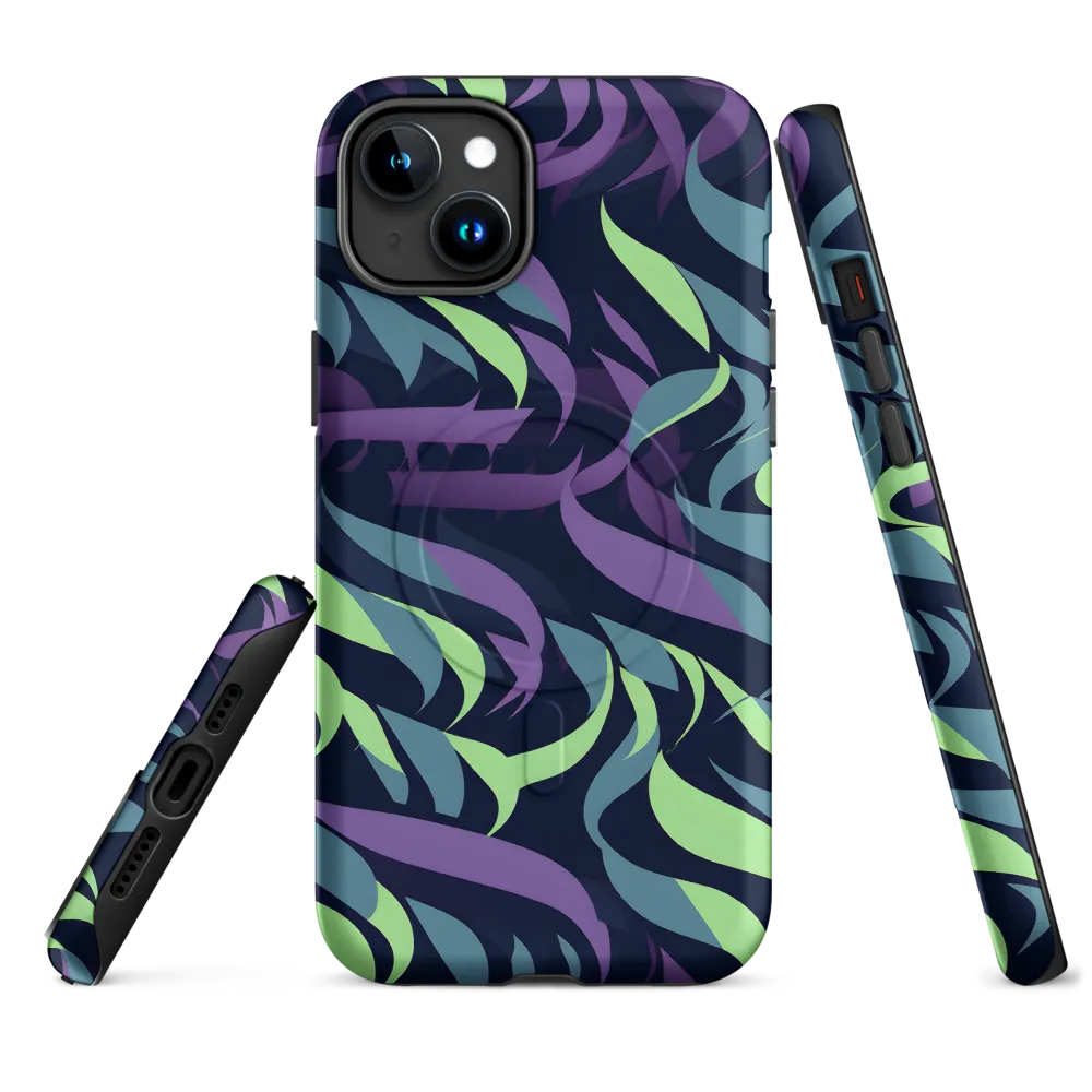 Fluid Waves of Color | Phone Case |  15 Plus | MagSafe® Tough Case | Matte