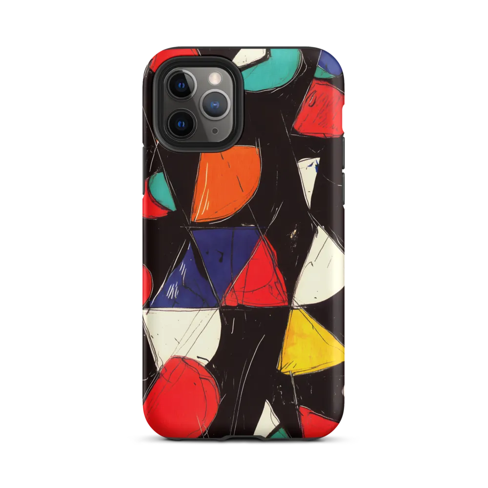Vibrant Geometric Symphony | Phone Case |  11 Pro | Tough Case | Matte