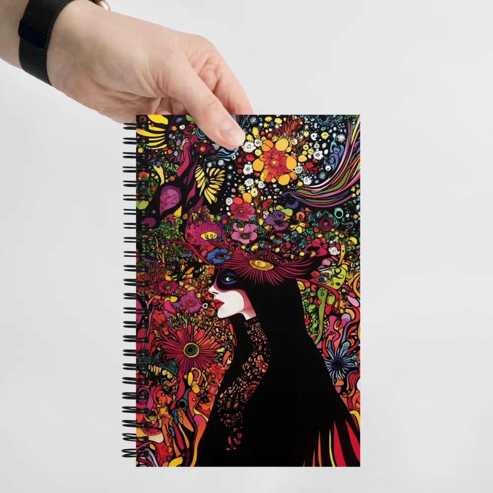 Mystical Flora: A Psychedelic Dream | Spiral Notebook