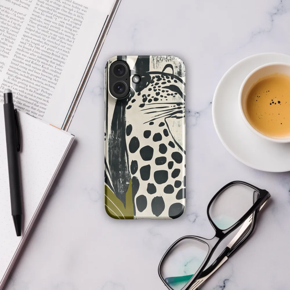 Leopard in Silhouette: A Modern Appeal | Phone Case |  16 Plus | Snap Case | Glossy