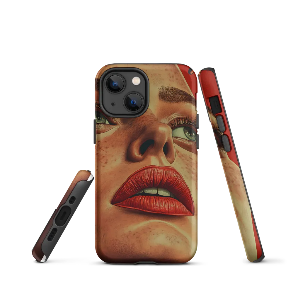 Red Intensity: A Portrait of Elegance