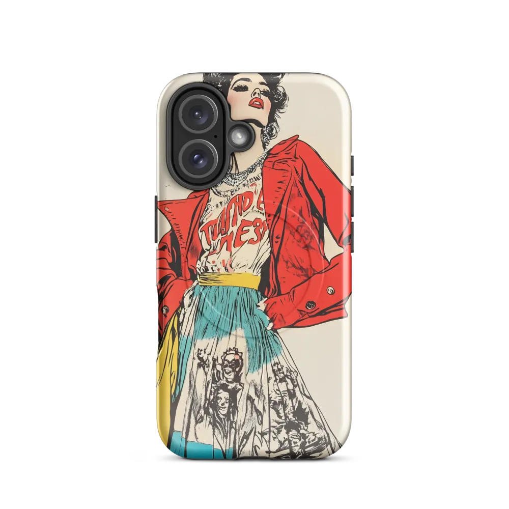 Vibrant Elegance: A Pop Art Fashion Statement