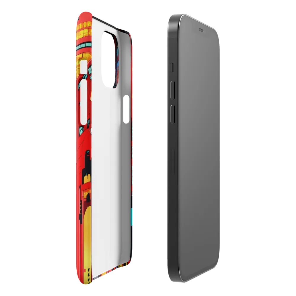 Neon Dreams: A Cyberpunk Cityscape | Phone Case |  12 Pro Max | Snap Case | Glossy