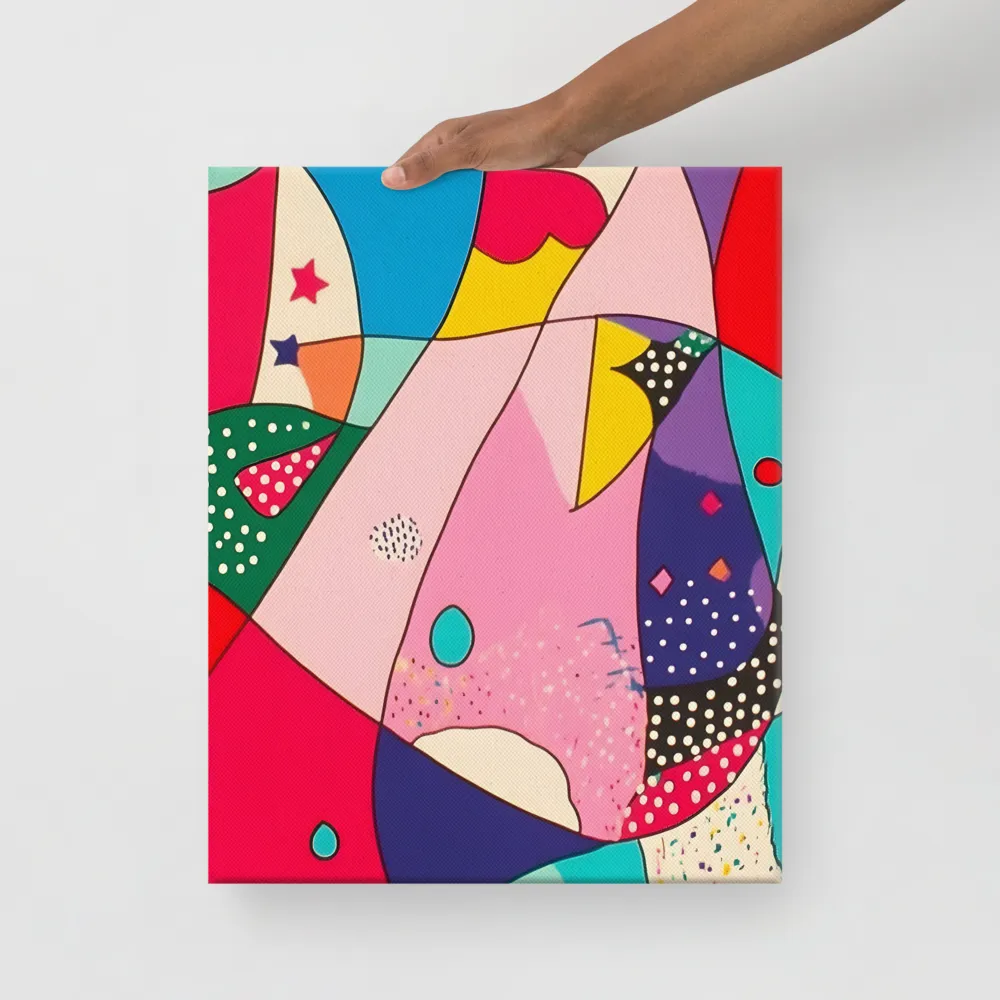 Playful Geometry in Color | Canvas | 16″×20″