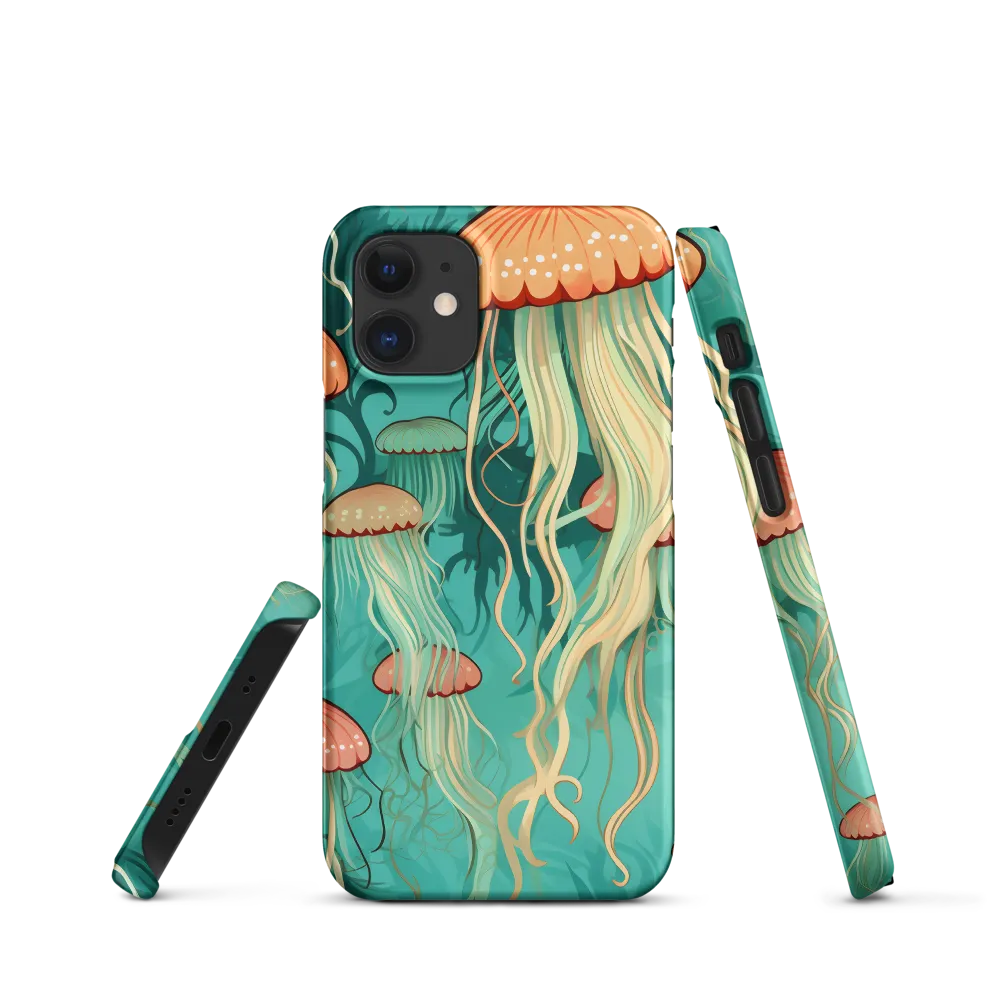Ethereal Dance of Jellyfish | Phone Case |  12 Mini | Snap Case | Matte