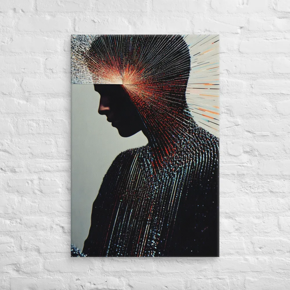Radiant Reflection: An Abstract Journey of Thought | Canvas | 24″×36″