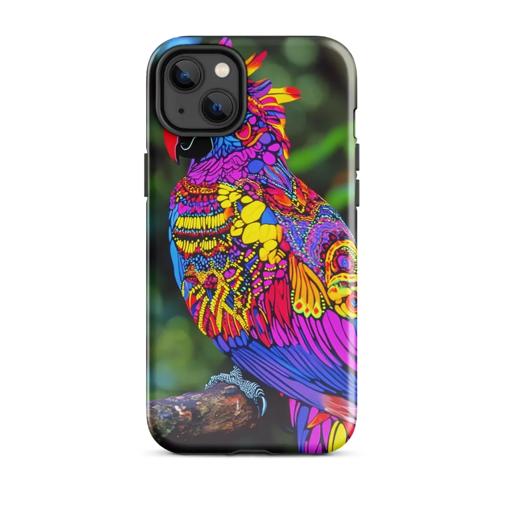 Vibrant Psychedelic Parrot