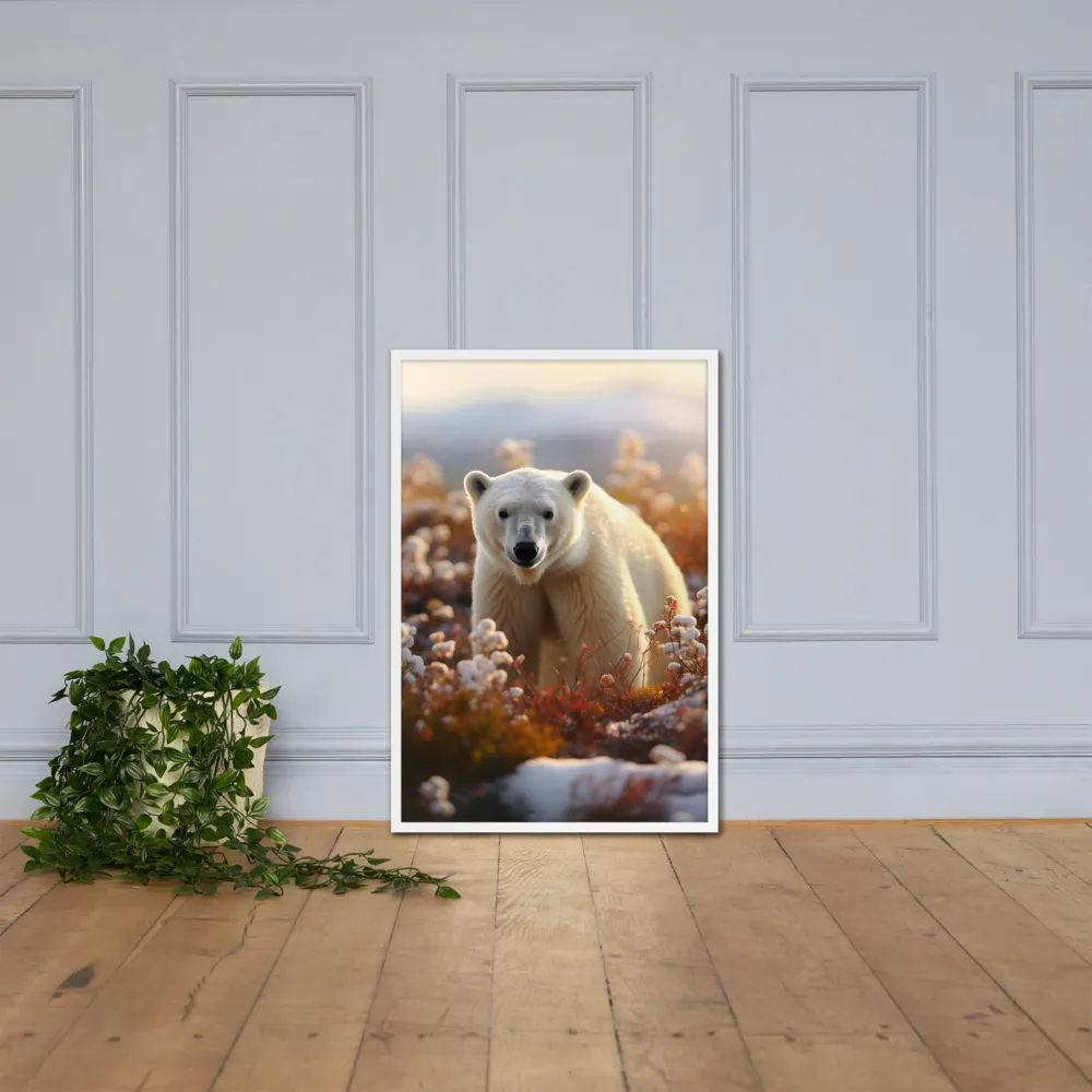 Harmony in the Frozen Wilderness | Poster with White Frame | 24″×36″