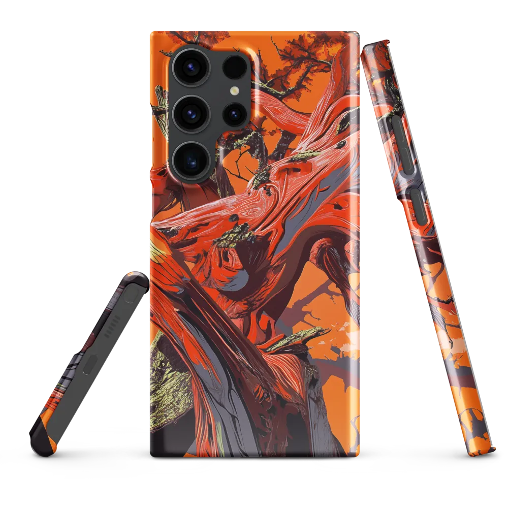 Life in Motion: An Abstract Tree | Phone Case |  S23 Ultra | Snap Case | Glossy