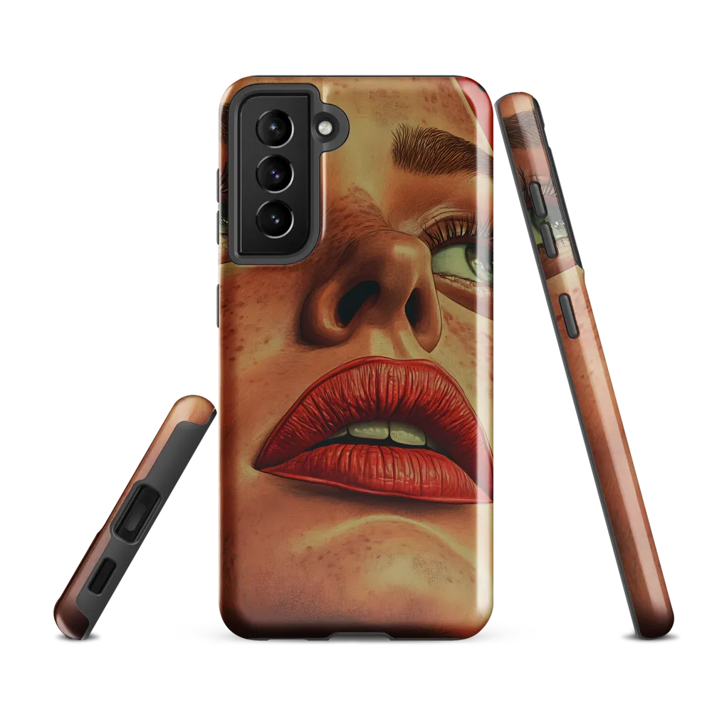 Red Intensity: A Portrait of Elegance