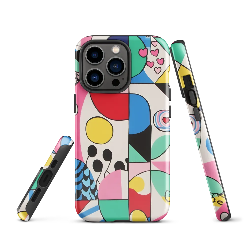 Dynamic Interplay of Shapes | Phone Case |  13 Pro | Tough Case | Glossy