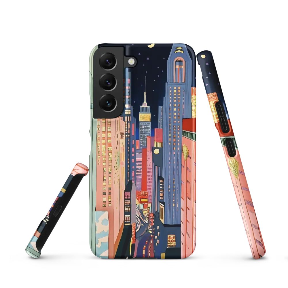 Urban Dreamscape: A Pop Art Night | Phone Case |  S22 | Snap Case | Matte