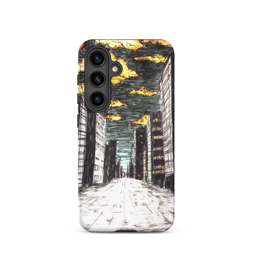Eclipsed Cityscape