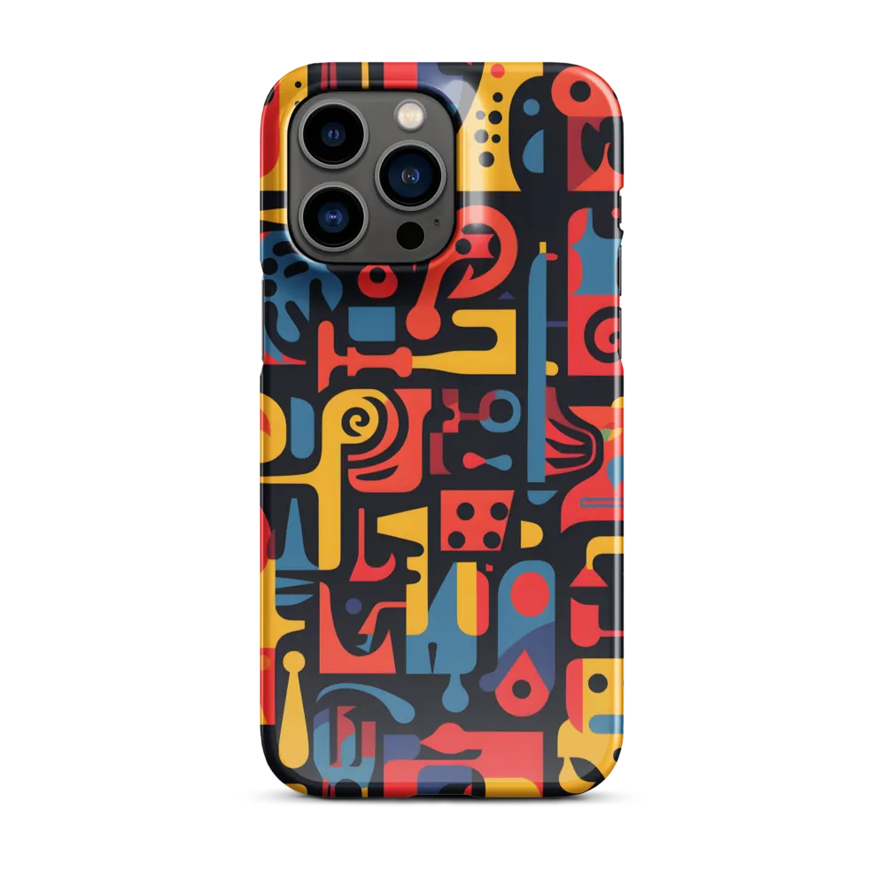 Mosaic of Playful Patterns | Phone Case |  14 Pro Max | Snap Case | Glossy