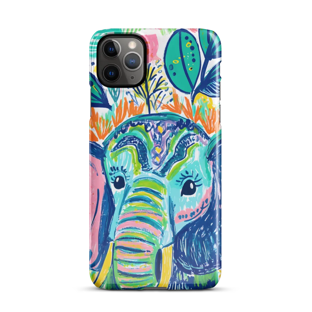 Whimsical Elephant Portrait | Phone Case |  11 Pro Max | Snap Case | Glossy