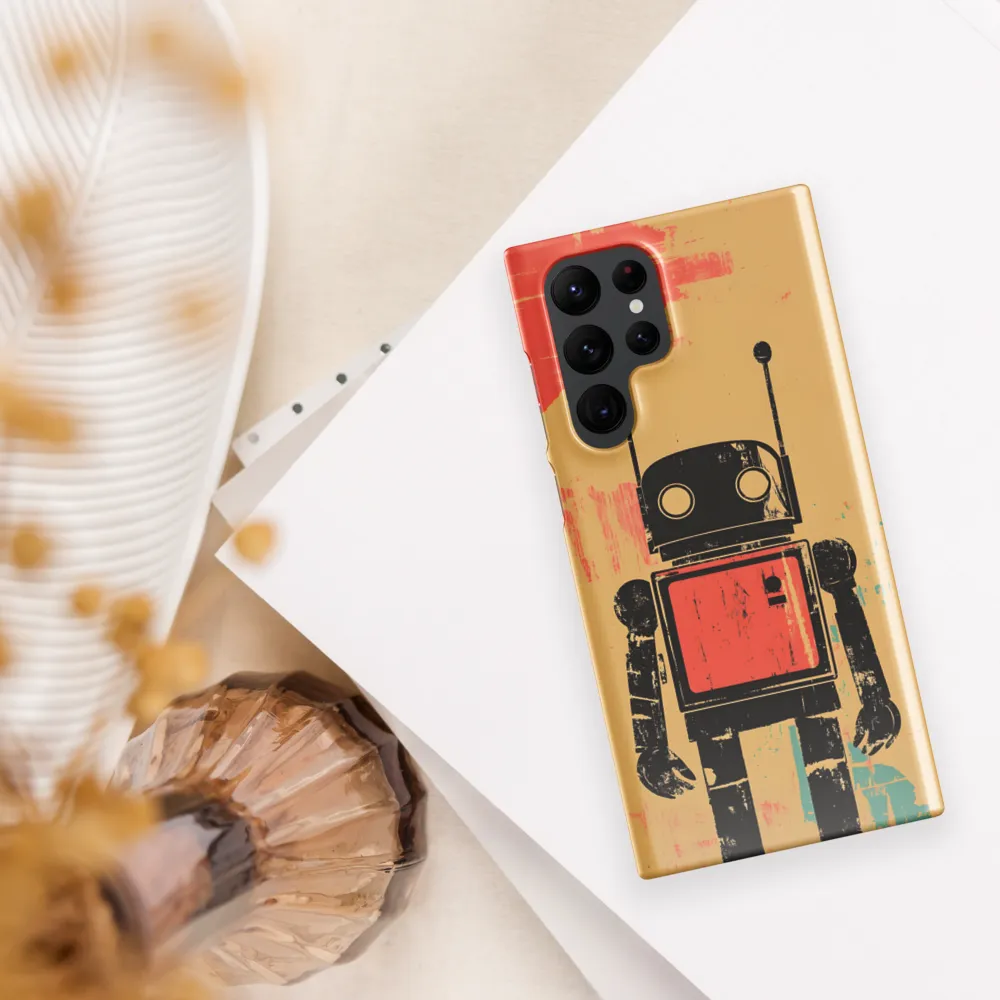 The Retro Robot | Phone Case |  S22 Ultra | Snap Case | Glossy
