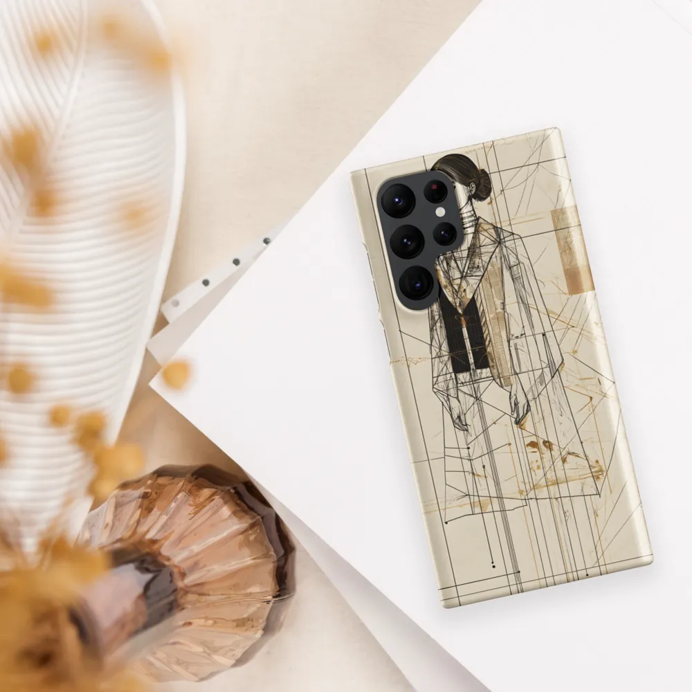 Elegance in Lines | Phone Case |  S22 Ultra | Snap Case | Matte