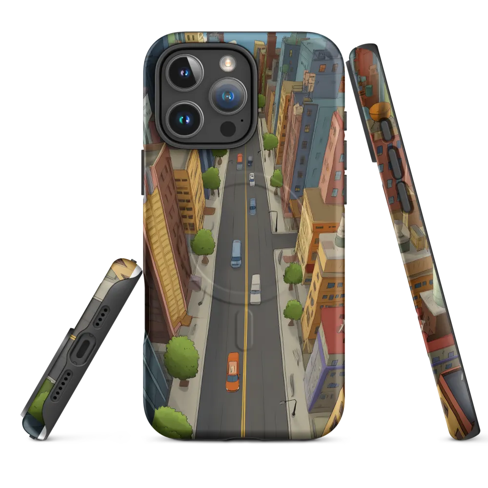 Aerial Whimsy: A Colorful Cityscape