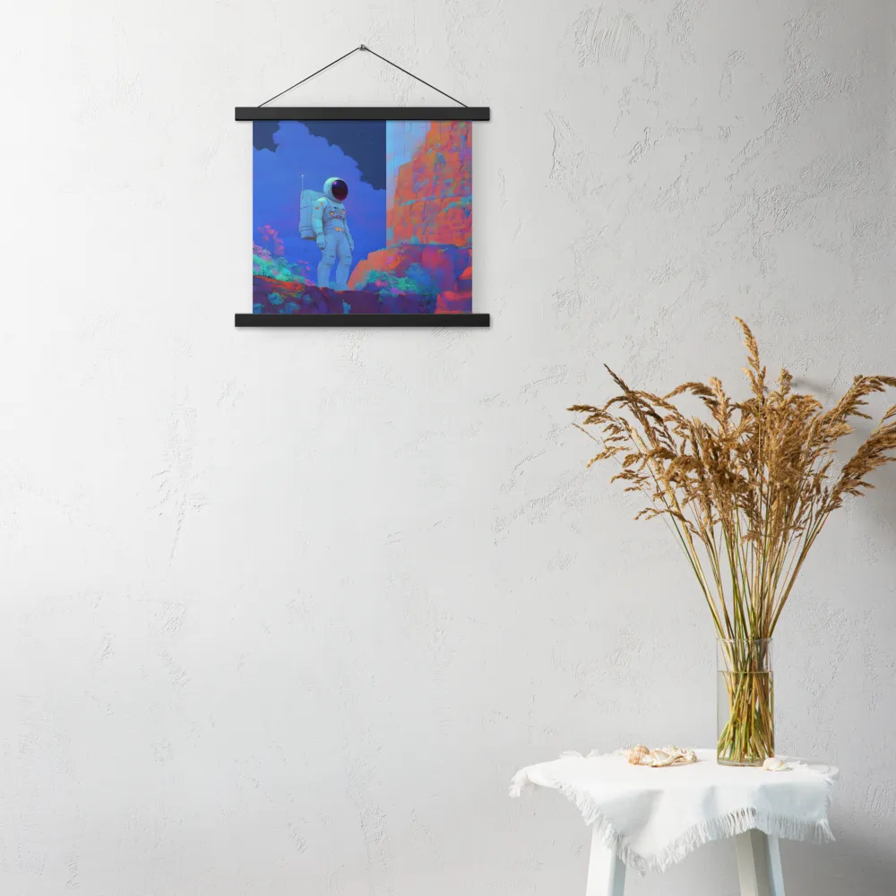 Interstellar Reflections | Poster With Black Wood Hanger | 14″×14″