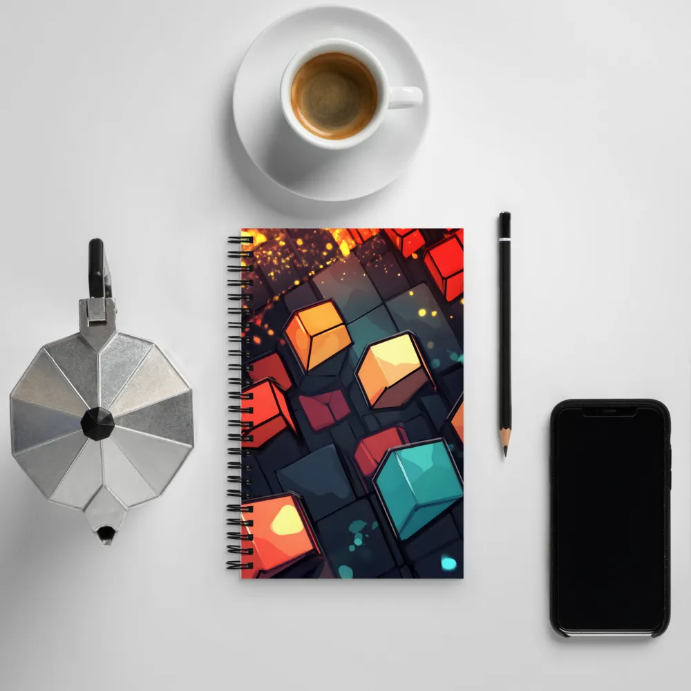 Illuminated Geometry | Spiral Notebook