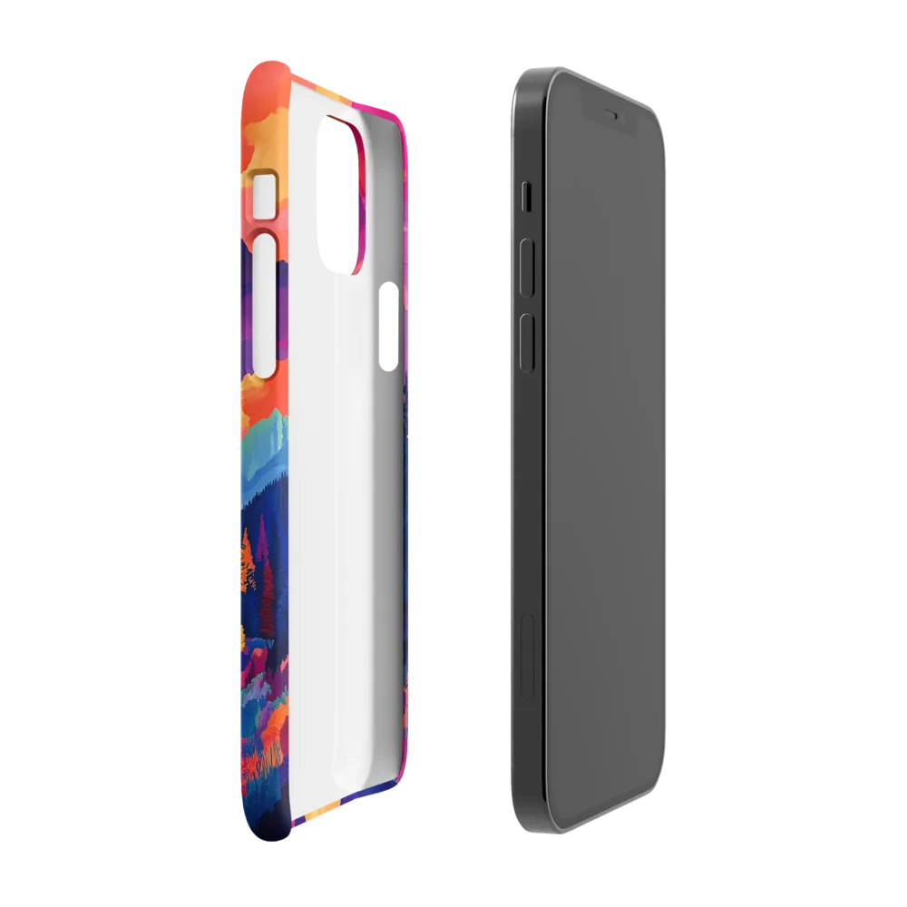 Radiant Serenity: A Surreal Landscape | Phone Case |  12 | Snap Case | Matte