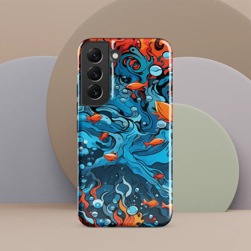 Fluid Harmony: Ocean and Flames