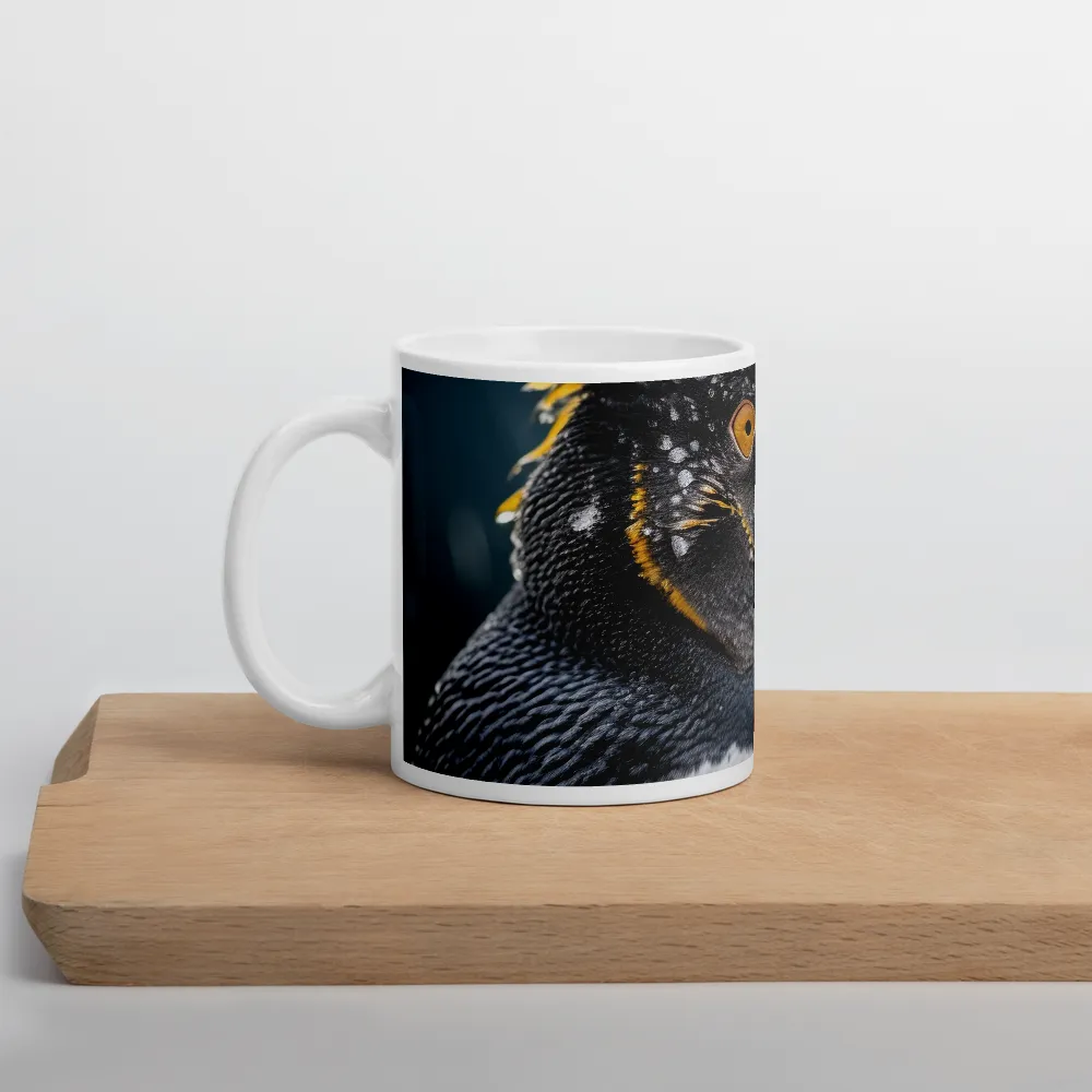 Silent Majesty: A Portrait of the Penguin | Mug with White inside | 11 oz